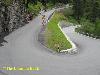 Windy mountain Stra&szlig;e in Switzerland mountain pass