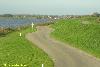 Rural Stra&szlig;e next to a dyke und water