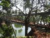 Industrial prewar Indian Br&uuml;cke over a river