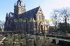 Church seen from the cemetry