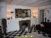 Wohnzimmer mit fire place