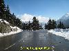 Winter Stra&szlig;e in the mountains
