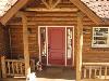 entry of log cabin