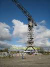 Industrial area mit alte crane