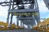 Harbour oder container terminal mit cranes